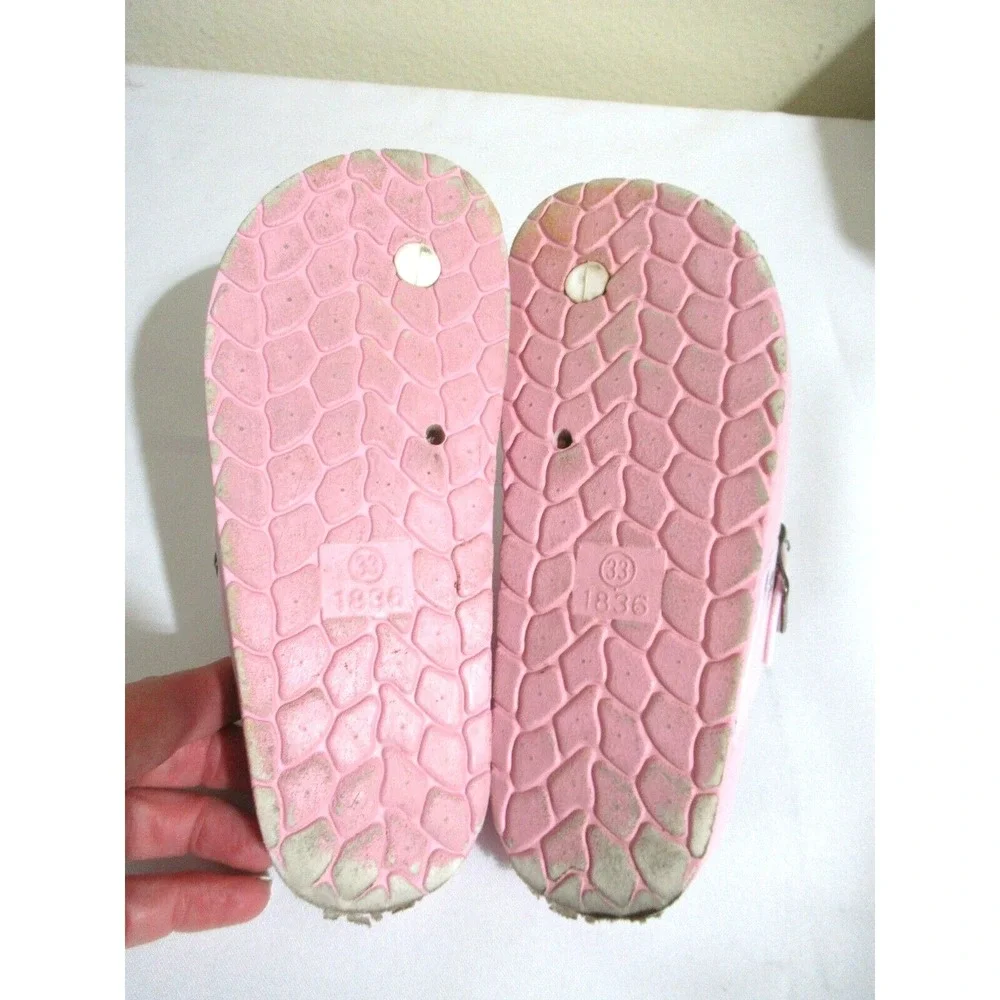 Capelli New York Youth Girl's Pink Rubber Buckle Sandals Size 33